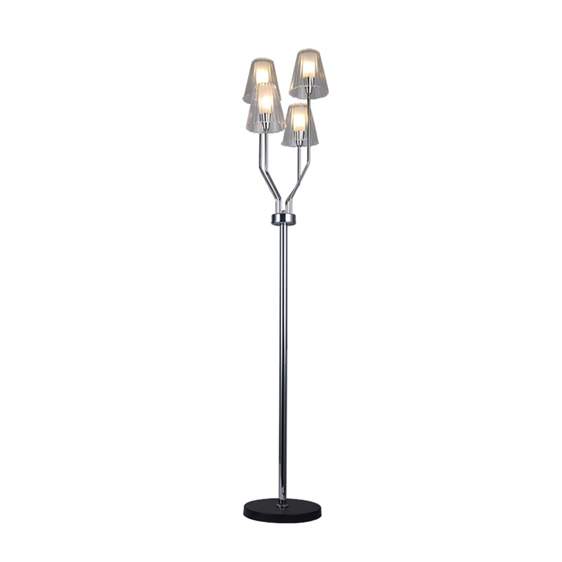 Moderne vloerlamp van glas